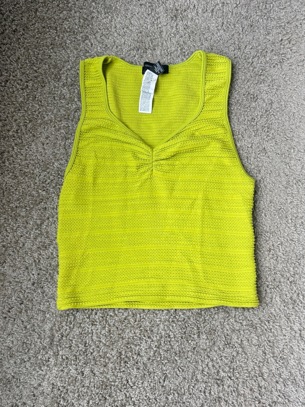 Green Textured Tank